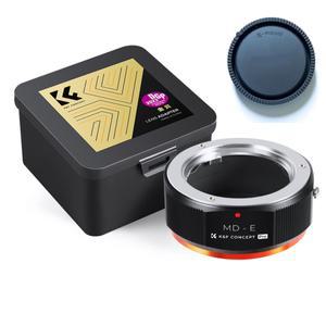 K&F MD-E PRO 렌즈 변환링 어댑터 _ 미놀타 MD 렌즈 - 소니 E / 무반사코팅 뒤캡포함 Minolta MD glass on Sony E adapter + cap