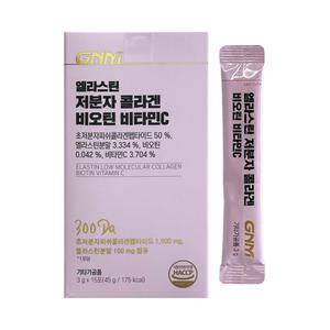 GNM자연의품격 엘라스틴 저분자콜라겐 비오틴 비타민C 3g x 15포 1개 / 써클