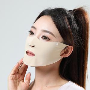 여성 골프 UV 자외선 차단 얼굴 햇빛 가리개 썬 입뚫린 마스크