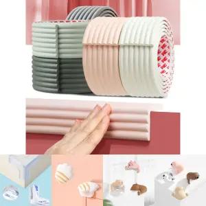 (아이보리) 쿠션 스펀지 모서리보호대 W형 패널타입 2m KC인증 안전쿠션/모서리보호/코너보호대/모서리가드