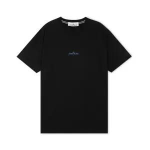 스톤아일랜드 남성 백 로고 블랙 반팔티 81152NS81 V0029