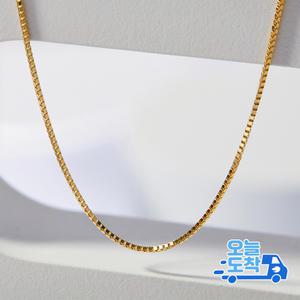 14K 18K 타이니 박스 체인 금 목걸이