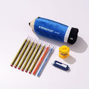 교보단독스테들러 점보 연필+필통 세트  3color택