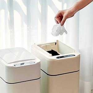 발로 살짝 편한 다룸 전동 센서 쓰레기통 20L - 화이트