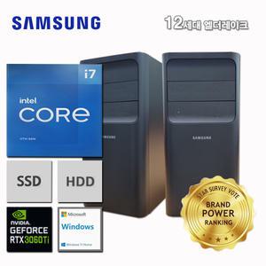 삼성데스크탑 12세대 I7 컴퓨터 DM400TEA-ZA7SXPRT36+WIN11 (I7 12700/64GB/SSD1TB+6TB/RTX3060Ti/WIN11)