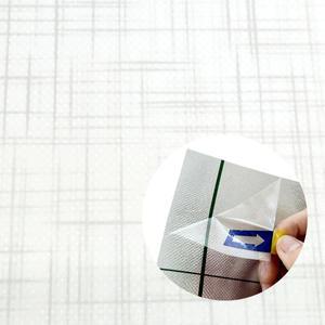 옳은유통 셀프시공 스마트 벽지 라이트 체크 화이트 1mX10m/ 셀프 인테리어 접착식 도배 붙이는 단열 벽지