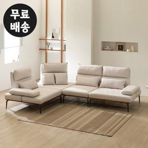 뉴온 패브릭 코너형 소파 5인용 스윙 모던(아이보리)