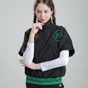 [지니골프]밑단레터링 반집업 반팔티