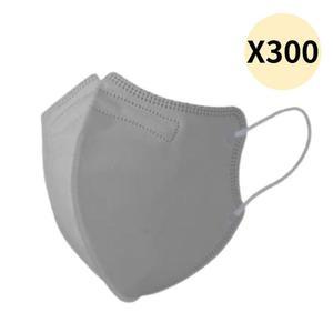 숨편한하루 새부리형 마스크 국산 대형 그레이 5P X60