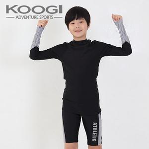 쿠기 남성 주니어 래쉬가드 수영복 KB-J686 2종세트