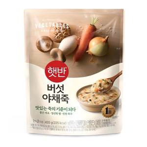 비비고 햇반 소프트밀 버섯야채죽420gx10개