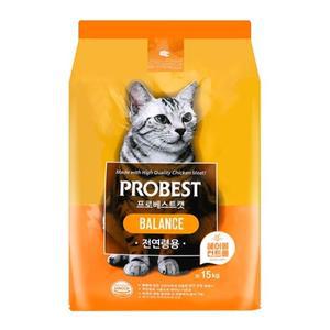 프로베스트 캣 밸런스 15kg(헤어볼컨트롤) 고양이 사료