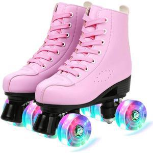 LED 롤러스케이트 신발 바퀴 화이트 블랙 초등학생 글리터 인라인 스케이트
