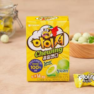 오리온 아이셔 츄잉캔디 청사과맛 42g