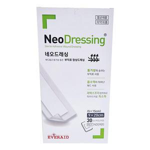 에버레이드 네오드레싱 멸균밴드 부직반창고 운드 9x20cm 30매