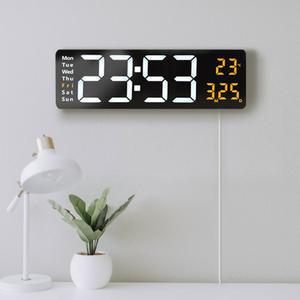 LED 벽시계 DC 리모컨 6626 날짜 대형 디지털 알람 벽걸이 인테리어 집들이선물 공부