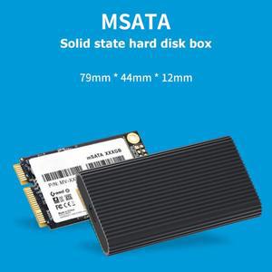 알루미늄 합금 6Gbps M3T USB 3.1-MSATA SSD 박스 유형-C 어댑터 인클로저 외부 모바일 솔리드 스테이트 드