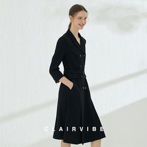 끌레르바이브 테일러드더블버튼풀오픈코트원피스1종