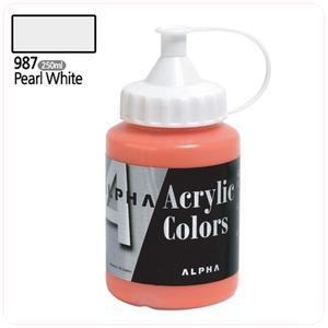 알파 실버 아크릴물감 250mL 987 펄화이트 1개