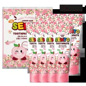 센.토 주니어 세이프 구.취케어 치약 복숭아향 120g 8개