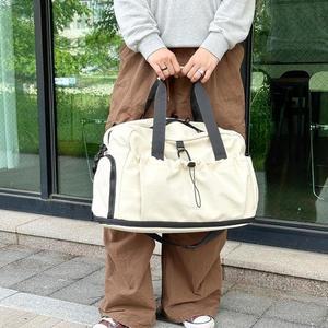여성남성용 토트백 보스턴 확장형 여행용 대형
