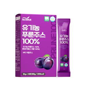 뉴트리너스 유기농 NFC 푸룬주스 100% (20g x 14포) 6박스