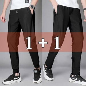 (총 2장) 시원한 서빙고 아이스 남자 바지 일자 조거 2type / 메쉬바지