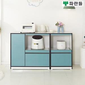 [파란들가구] LPM 1400x825 오픈 전자렌지대세트 주방수납장