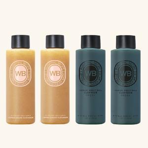 [조성아뷰티공식] 200ml x 4개 원더바스 레몬청클렌저+슈퍼베지톡스 클렌저 리뉴얼