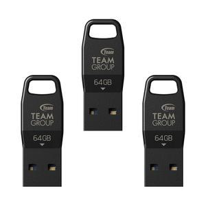 TEAMGROUP S5 64GB 3팩 USB 3.2 1세대(USB 3.1/3.0) 읽기 100MB/s 플래시 엄지 드라이브, 컴퓨터/노트북 블랙 TS5364GB19와 호환되는 외장 데이터 저장 메모리 스틱