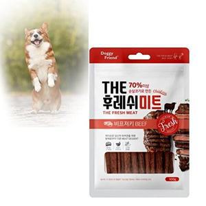 고품질 애견스틱 강아지육포 간식 강아지 후레쉬미트 비프 강아지스틱대용량 애견스틱 WFG9585