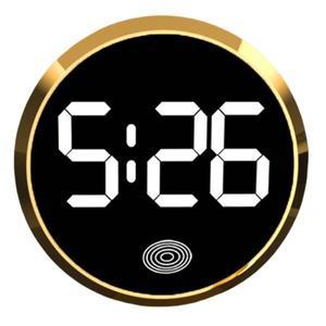 차량용 LED 시계 자석 부착물 차량용 시계 시간 및 온도 표시 D7YA