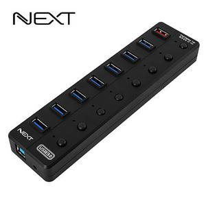 NEXT-UH308 USB3.0 7포트 USB허브 충전포트 아답터포함