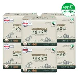 그날엔순면 유기농커버 대형 생리대 14Px6팩