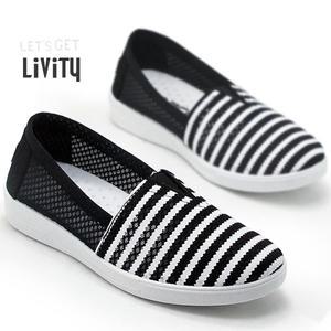 LIVITY 슬립온 망사단화 캔버스화 스니커즈샌들 CS162