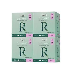 라엘 유기농 순면커버 생리대 (소형 4팩,총 56pcs)