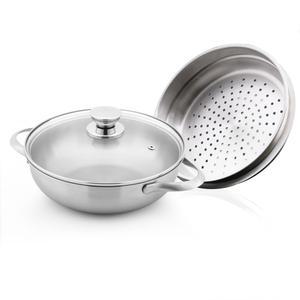 퀸센스 리파인드 인덕션 겸용 양수웍 스텐 찜솥 냄비 24cm