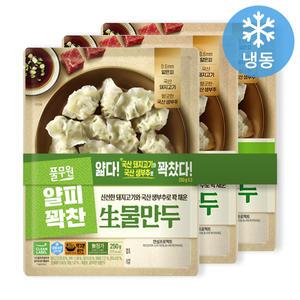 풀무원 얄피꽉찬 생물만두 250gx3봉
