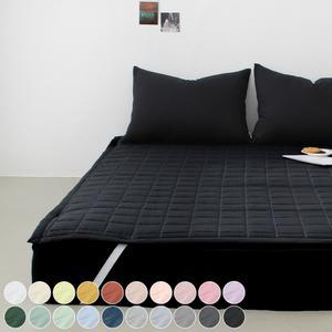 부드러운 아멜리 워싱 사계절 고정밴딩 침대패드 SS/Q/DK 20colors