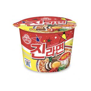 오뚜기 진라면 매운맛 컵라면 큰컵 110g 24개