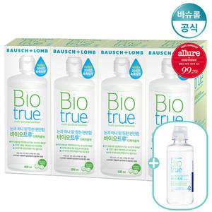 바슈롬 리뉴 바이오트루 500ml 4개 + 120ml 렌즈세척액 렌즈세정액