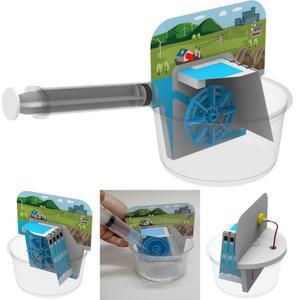 간이 수력 발전기 DIY 키트 주사기 프로펠러 LED 신 재생