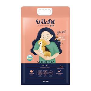 유한양행 [윌로펫] 뉴트리탑 퍼피  3kg 육즙팡팡 성장기 어린강아지 소프트