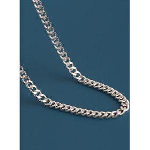 고급 기본 커브 체인 4mm 실버925 남자 여자 은목걸이줄