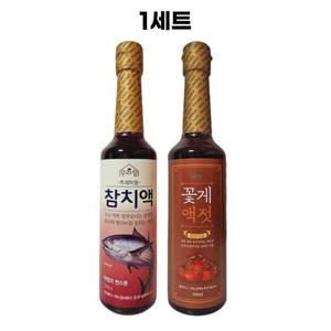 우리랑 꽃게액젓500ml+우리랑 참치액500ml 1세트