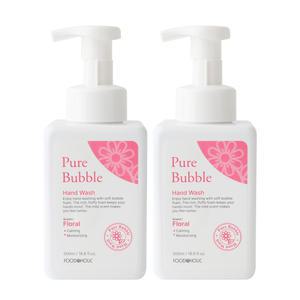 (2개)푸드어홀릭 퓨어 버블 핸드워시 플로럴향 500ml/몽글몽글 깨끗해