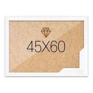 /누니액자 보석십자수액자 45x60 슬림 우드화이트