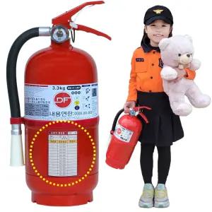 ABC분말소화기 국산 3.3kg / DF 대동 / 가정용 산업용 업소용 / 국가검정품 KC인증 스티커, 자석식 점검표