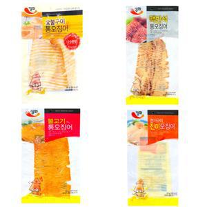 오징어4종세트 숯불+맥반석+전기구이+불고기 4개1세트 숯불오징어 맥반서오징어 전기구이오징어