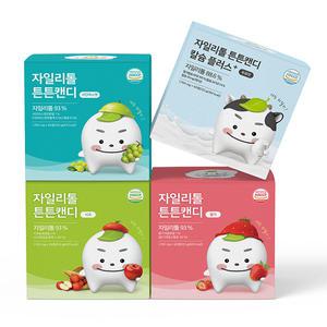 국내생산 자일리톨 튼튼캔디 60정 5box (샤인머스켓/딸기/사과/우유) 4종